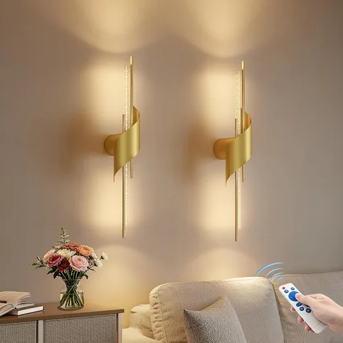 Miniatura 8 de camuucci Battery Operated Wall Sconces Set of Two,Modern Wireless Wall Lights,LED Rechargeable 20000mAh Not Hardwired Remote Control Dimmable Wall
