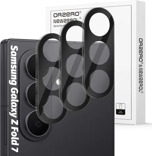 Miniatura 24 de Orzero Paquete de 2 protectores de lente de cámara compatible con Samsung Galaxy Z Fold 4 5G, protector de vidrio templado de 9 durezas HD