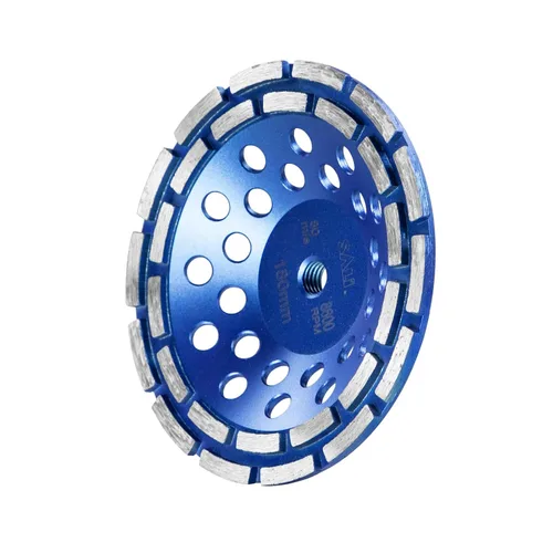 SALI Muelas abrasivas de hormigón de 7 pulgadas 28 segmentos de diamante Turbo 5/8-11 Arbor Diamond Muela abrasiva apta para pintura, epoxi,