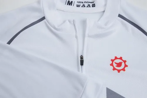 Miniatura 4 de GCRFL Camiseta de ciclismo de manga larga para hombre, con bolsillo de cremallera 3+1, transpirable, de secado rápido