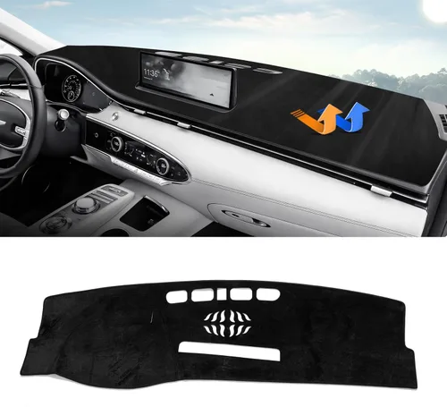 Miniatura 23 de Autorder Alfombrilla de Salpicadero para Rivian R1T 2022-2025 2026 Accesorios Cubierta de Salpicadero Manta de Salpicadero Franela Protección contra