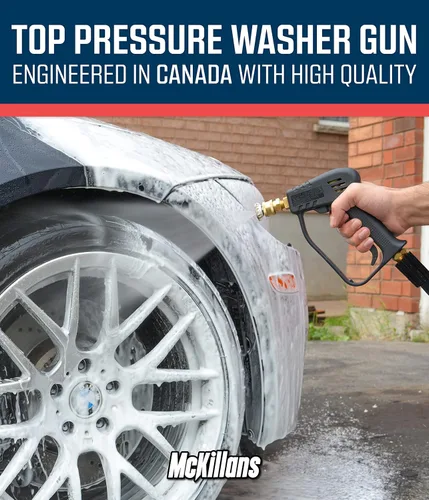 Miniatura 7 de McKillans® Pistola corta de lavado a presión con entrada de repuesto M22 - Manguera de agua de alta presión con acoplador de conector rápido de 1/4