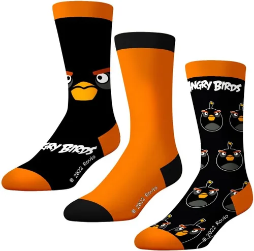 Miniatura 6 de CRAZYBOXER Calcetines Angry Birds Bomb Crew Socks (paquete de 3), Bomb