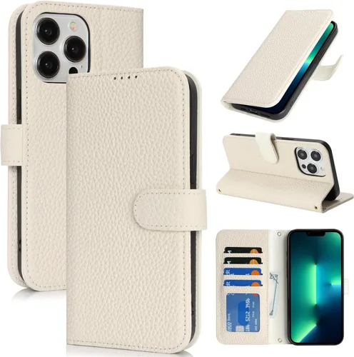 Miniatura 41 de Zouzt Funda para iPhone 11 de 6.1 pulgadas de piel auténtica con 4 ranuras para tarjetas, tarjetero con bloqueo RFID, tapa magnética, función atril