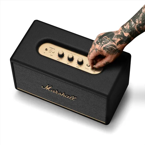 Miniatura 7 de Marshall Stanmore III Altavoz Bluetooth para el Hogar - Sonido Estéreo Fuerte con Controles de Graves y Agudos Alimentado con Enchufe Compatible