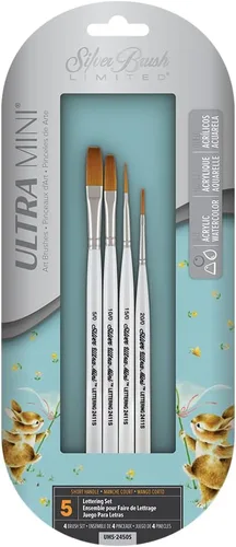 Miniatura 16 de Silver Brush Limited UMS-2412S Ultra Mini Explorer - Juego variado de pinceles para acuarela, gouache, tintas, tintas, acrílicos y pinturas de Set