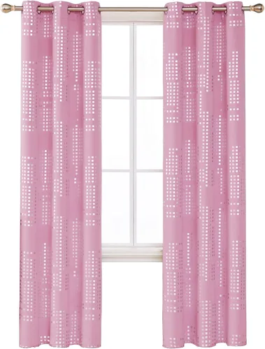 Miniatura 2 de Deconovo - Cortinas opacas para oscurecer la habitación, con aislamiento térmico, cortinas con ojales