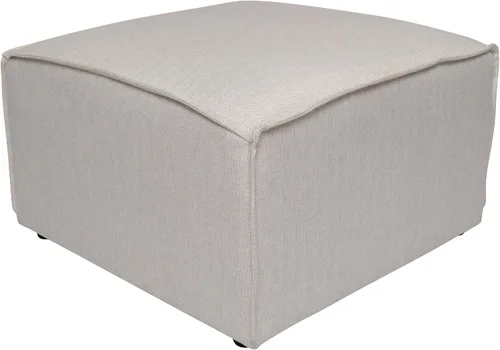 Miniatura 3 de Flash Furniture Bridgetown - Módulo otomano de tela para sofá seccional, sofá modular personalizable, otomano, color crema