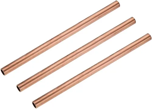 Miniatura 9 de uxcell Tubo redondo de cobre, 0.591 in OD 0.039 in espesor de pared 3.937 in longitud tubo recto tubo 3 piezas
