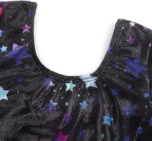 Miniatura 95 de EQSJIU Leotardo de baile de manga larga para niñas, vestido de ballet brillante con copo de nieve, tutú con falda tutú para niñas