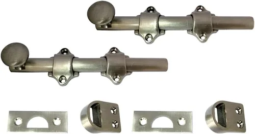 Miniatura 22 de QCAA Perno de puerta holandés de latón macizo, 36 ", latón pulido lacado, 1 paquete, hecho en Taiwán 35.8 in - Latón pulido lacado