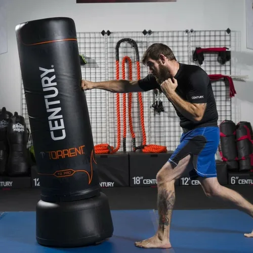 Miniatura 2 de Bolsas de boxeo autoportantes Century Torrent - Opciones T1 o T2 Bolsa de entrenamiento negra autoportante Ideal para artes marciales, boxeo
