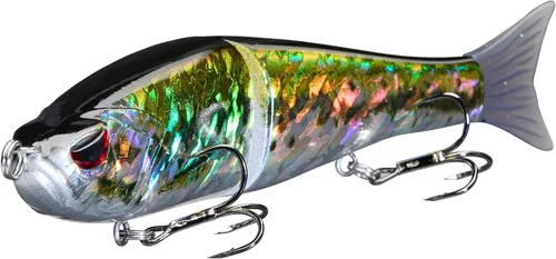 Señuelos Bassdash SwimShad Glide articulados Swimbait Lubina Cachorro Salmón Trucha Almizclado Señuelo de Pesca