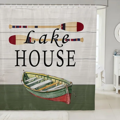 Miniatura 26 de Erosebridal American Flag Shower Curtain 72" Wx72 L Army Green Camo Waterproof Bathroom Curtains Bear Claw Hunting Theme Bathroom Shower Curtain