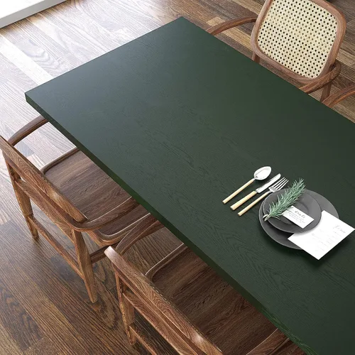 Miniatura 5 de VEELIKE Papel de contacto de madera verde oscuro, papel tapiz de madera para despegar y pegar, extraíble, 15.7 x 354 pulgadas, papel de contacto