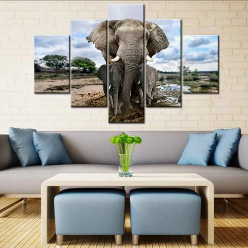 Miniatura 35 de TUMOVO Hermoso retrato de un gorila macho sobre fondo negro, bonito lienzo de mono, estirado y enmarcado, listo para colgar, sala de estar, Obras