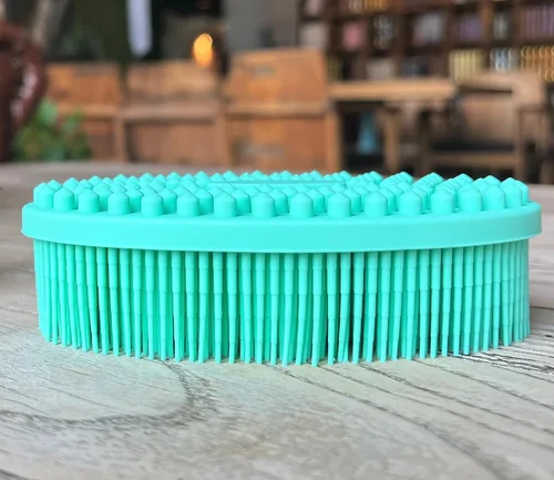 Miniatura 19 de Cepillo sensorial prémium para niños o autismo, limpiador corporal de silicona suave, 2 en 1, cepillos sensoriales para terapia ocupacional, esponja