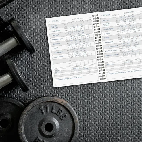 Miniatura 6 de The Gym Log - El cuaderno de registro perfecto para grabar tus entrenamientos: 8.26 x 5.8 pulgadas con 104 páginas y espacio para 100 entrenamientos