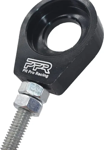 Miniatura 5 de 2 piezas de ajustadores de cadena de 12 mm para Honda XR50, CRF50, XR70, CRF70, motos de pit, 70cc, 110cc, 125cc (Negro)