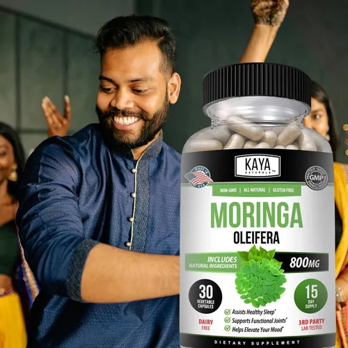 Miniatura 9 de Kaya Naturals Extracto de hoja de moringa, suplemento completo de superalimentos verdes, moringa de árbol milagroso puro, aumenta la energía