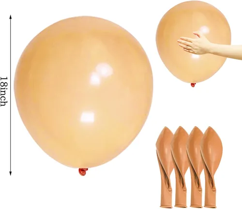 Miniatura 2 de Globos desnudos 18 pulgadas 12 unidades, globos grandes de látex redondos de helio para fiesta de cumpleaños, baby shower, boda, aniversario
