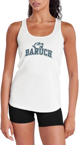 Miniatura 313 de Camiseta deportiva sin mangas oficial de NCAA Collegiate para mujer, con espalda cruzada, colección con logotipo primario