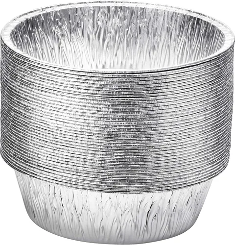 Miniatura 2 de Moldes de aluminio holandés de 10 pulgadas para horno, molde desechable para pasteles y sartenes de papel de aluminio extra profundas para hornear