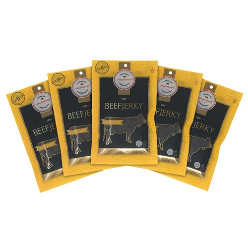 Miniatura 11 de Aufschnitt - Paquete variado de carne seca de res – 12 unidades (2 onzas cada uno) Kosher (certificado Star-K) Certificado USDA 100% carne