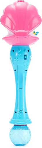 Miniatura 8 de Disney Store Varita de burbujas con luz y sonido oficial de The Little Mermaid Ariel & Flounder - Juguete LED interactivo, perfecto para niños
