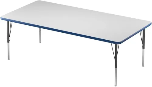 Miniatura 18 de Correll - Mesa rectangular de 24 x 36 pulgadas, mesa de actividades superior de borrado en seco, altura ajustable (19 a 29), laminado de alta