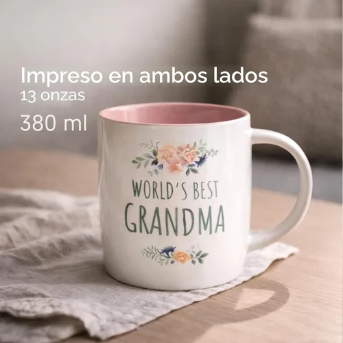 Miniatura 6 de Triple Gifffted Ideas de Regalo para la Mejor Abuela de Todos los Tiempos para Abuela de Nietos, Taza de Café y Calcetines de Nieto y Nieta