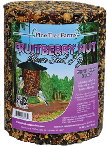 Pine Tree 8006 Fruit Berry Nut Classic Seed Log, 68 onzas