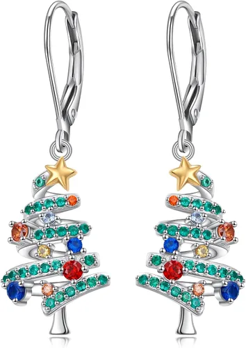 Miniatura 19 de Aretes colgantes de filigrana de plata de ley 925, margarita, loto, flor de rosa, piedra lunar, lágrima para mujer, nudo celta infinito, margarita