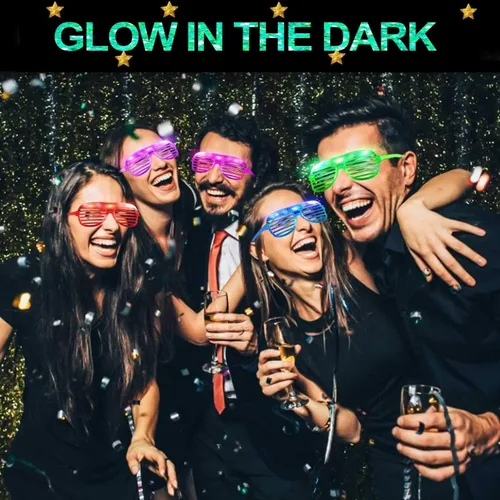 Miniatura 8 de TURNMEON Paquete de 20 lentes LED, regalos de fiesta para el día de San Valentín, 6 colores que brillan en la oscuridad, suministros de fiesta