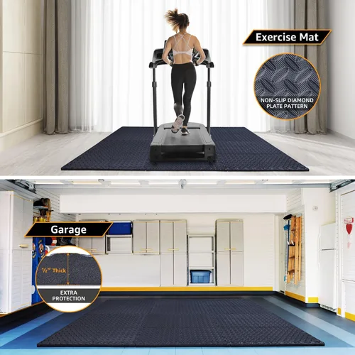 Miniatura 6 de Paquete de 48 - Tapete de Ejercicio para Piso Extra Grueso de 1/2" para Acolchado de Piso de Gimnasio en Casa para Niños - Baldosas de Espuma EVA