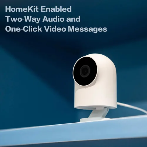 Miniatura 4 de Aqara Cámara de seguridad, cámara de video segura HomeKit, visión nocturna, audio bidireccional, cámara interior enchufable HD 1080P, cámara