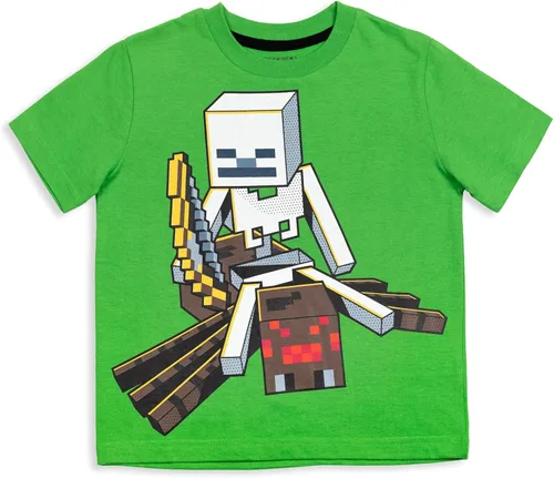 Miniatura 8 de Minecraft Paquete de 3 camisetas gráficas de manga corta para niños de Mobs