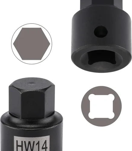 Miniatura 4 de EMENTOL 16 piezas de juego de destornilladores hexagonales de impacto de perfil bajo de 3/8 pulgadas, SAE/métrico, CR-MO, juego de 16 piezas