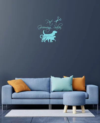 Miniatura 7 de Wall Decals Dog Cat Accessories Vinyl Decal Pet Grooming Salon Sticker Pet Shop Puppy Pets Animals Home Art Kids Nursery Decor Interior Design KT171