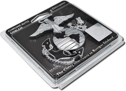 Miniatura 3 de Elektroplate Insignia de anclaje de globo de águila del Cuerpo de Marines de Estados Unidos con licencia oficial de alta calidad, emblema de metal