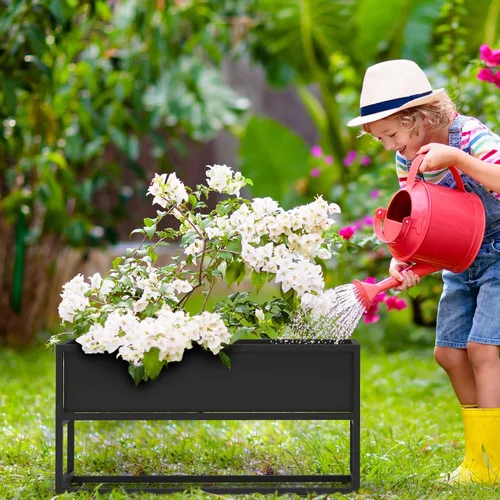 Miniatura 6 de Cocoyard - Maceta elevada – Cama de jardín elevada duradera con agujeros de drenaje para plantas altas, hierbas y flores, maceta rectangular