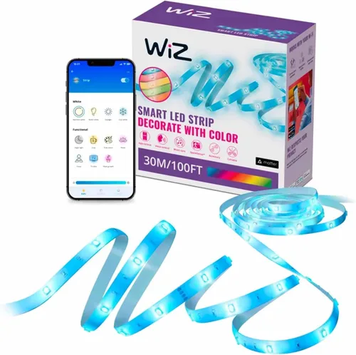 Miniatura 9 de Tira de luz inteligente WiZ Connected, Automatización de puesta de sol/amanecer, Modos preestablecidos, Control con voz o aplicación, Iluminación