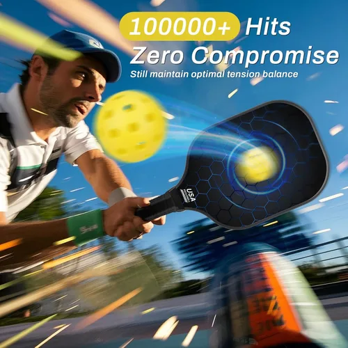 Miniatura 2 de T300 - Juego de 2 palas de pickleball de fibra de carbono ligeras, para interiores y exteriores, accesorios deportivos, regalos Nido de abeja