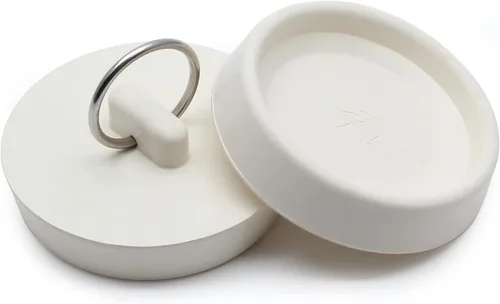 Miniatura 10 de Bonsicoky 2 Piezas de Tapón de Drenaje de Goma Se Adapta de 1-1/2 Pulgadas a 1-5/8 Pulgadas, Tapón de Drenaje de Bañera con Anillo Colgante, Tapón