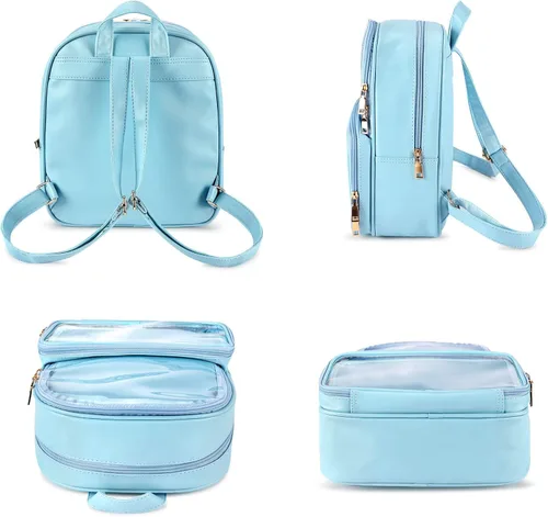 Miniatura 15 de STEAMEDBUN Ita Bag - Mochila de piel sintética con doble ventana, diseño de caramelo, con inserción