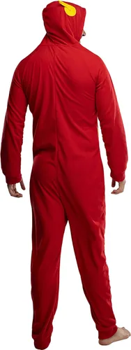 Miniatura 3 de DC Comics - Disfraz de superhéroe con capucha para hombre, pijama sin pies