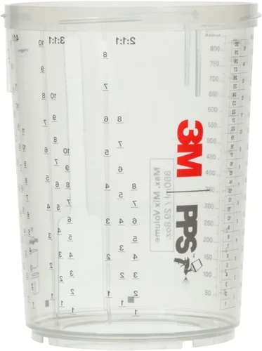 3M PPS 2.0 - Vasos para pistola pulverizadora, 26023, grande, 28 onzas, uso con pistola de pintura y tapas y revestimientos PPS 2.0 para pintar