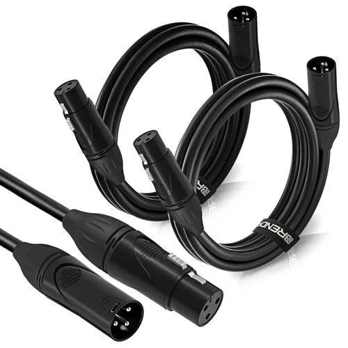 Miniatura 8 de BRENDAZ Cable XLR de 20 pies macho a hembra para micrófono, mezclador, altavoz o sistema PA (1)