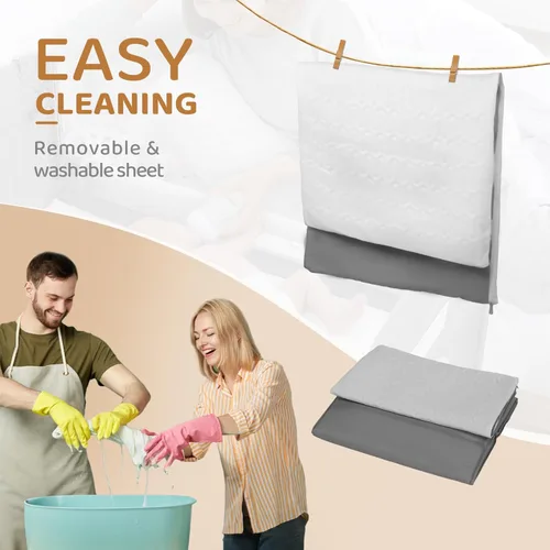 Miniatura 7 de JOYMOR Cuna para bebé, empacar y jugar con moisés y bolsa de transporte, se convierte en cama de noche con ruedas para niños y niñas (gris)