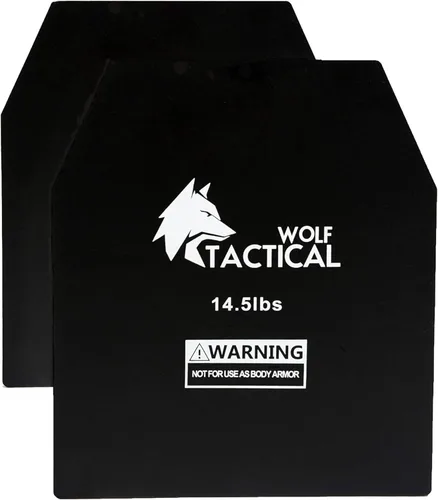 WOLF TACTICAL - Placas de peso para chaleco, pares de 5.75, 8.75, 14.5, 19.75 libras, para WODs, entrenamiento de fuerza, correr, entrenamientos